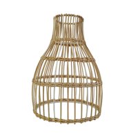 Magideal - Cubierta De Lámpara Colgante De Ratán Tejido Decoración Colgante Lámpara De Ratán Retro Pantalla Pantalla De Lámpara De Mimbre Para Luz Colgante, Lámp 18Cm X 26Cm
