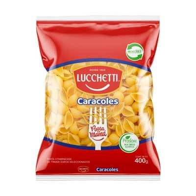 Fideo Pasta Caracoles N°36 Bolsa 400 G Lucchetti