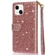 thumbnail image 4 of Funda para FOXDOCK Elegante funda iPhone 15 Glitter con cremallera-Ideal para el uso diario, 4 of 5