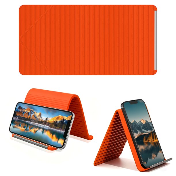 Soporte para teléfono AltaMoment plegable naranja 12 cm