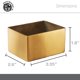 thumbnail image 4 of Portaazúcar American Metalcraft 7 cm Acabado Satín Dorado, 4 of 6