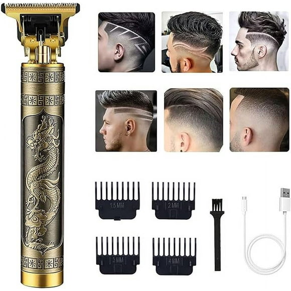 Maquina para cortar Barba Vintage profesional precisa profesional Original recargable T9