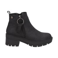 Botin Mujer Negro Plataforma Ester Detogni
