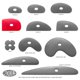 thumbnail image 3 of Costa de cerámica Mudtools Shape 2 Verde (rigidez media), 3 of 5