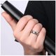 thumbnail image 2 of Anillo de Hombre Mujer Titanio Black Space Style, 2 of 3