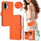 thumbnail image 2 of Funda Billetera para OnePlus 15R, Cuero Sintético con Cierre, Naranja, 2 of 6