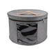 thumbnail image 3 of Caja Para Sombreros Portátil, Plegable, Redonda, Para Guardar Sombreros, Armario, Sala De Estar, Color Gris, 3 of 5