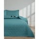 thumbnail image 3 of Quilt Cubrecama De Verano Con Pompones 2 Plazas Turquesa, 3 of 4