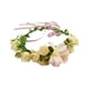thumbnail image 3 of Corona Floral Tocado Guirnalda Diademas Para Vacaciones Boda Festival Fiesta Rosa Amarillo, 3 of 5
