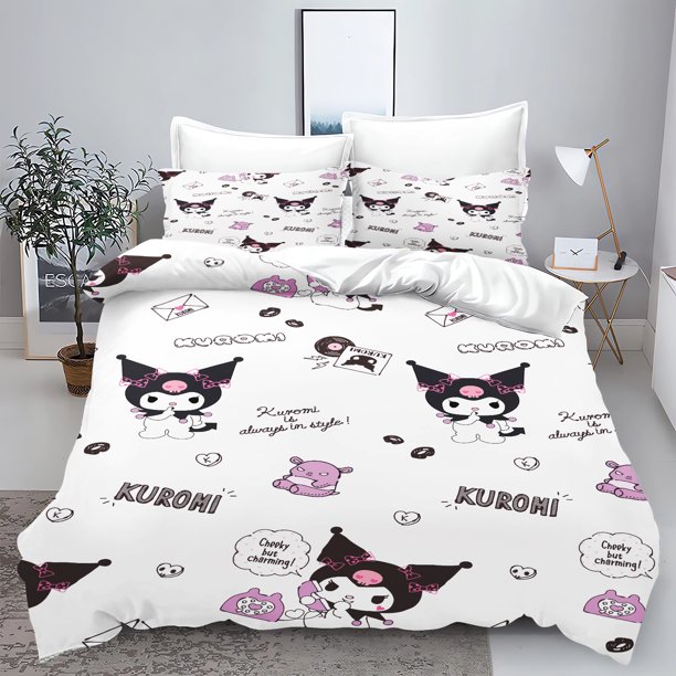 Quilt Cover Cute Cartoon Printed Bedding Sets for Kids Duvet Queen Size Home Modern Comforter Gifts for Kids 3 Pcs