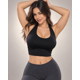 thumbnail image 4 of Top Peto Deportivo Mujer Seamless Relleno Espalda Cruzada, 4 of 5