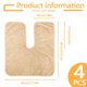 thumbnail image 2 of Toalla Facial en Forma de U Bagentry 40x50 cm de Felpa Coral, 2 of 7