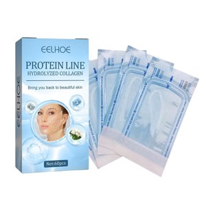 Ioensy - 60 Hilos De Proteína Facial, Suero Facial De Hilo De Seda De Colágeno Reafirmante De Arrugas