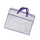 thumbnail image 5 of Bolsa de almacenamiento para mantas, organizador de ropa, contenedor con cremallera, bolsa de almacenamiento para edredón, organizador de armario para borde violeta, 5 of 5