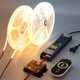 thumbnail image 1 of Tira de luces LED BENLUN de 24 V CCT COB, 65.6 pies con control remoto, 1 of 7