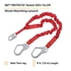 thumbnail image 2 of Lanyard Protecta Pro 1340161 Elástico Absorbe Los Golpes 1 8 M, 2 of 9