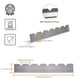 thumbnail image 3 of 2packs Kabob Skewers Rack Set, Stainless Steel Skewers Holder With 6 Notch Compatible With Wood, Bamboo, Round, Metal, Flat Skewers For Grilling, BBQ Grilling Accessories Party Favors Camping BBQ Acce, 3 of 4