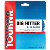 Juego De Cuerdas De Tenis Tourna Big Hitter, Azul Rugoso, 17 G, 12 M
