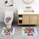 thumbnail image 2 of ALF la Serie Animada Juego de 3 alfombras de baño de coral fleece: tapete de baño + alfombra de inodoro en forma de U + funda de tapa de inodoro en forma de O, 2 of 6