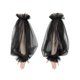 thumbnail image 1 of INSPIRE CHIC Mujeres Tulle Color Sólido Transparente Sin Dedos Delgado Transparente Gran Manga de Linterna Talla Única Negro, 1 of 6
