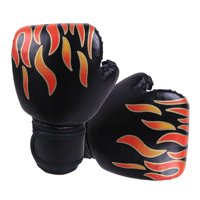 Ioensy - Guantes De Boxeo, Manopla De Entrenamiento De Lucha Profesional, Manopla De Saco De Boxeo Niñas Negro Niño