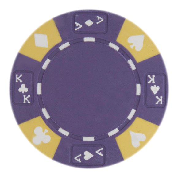 Fichas de póker Playzaic de compuesto de arcilla de 14 g, 50 unidades, moradas