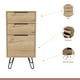 thumbnail image 3 of Cómoda 3 cajones metal y madera, 3 of 4