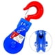 thumbnail image 1 of Snatch Block YATOINTO de 2 toneladas con cuerda de alambre de 3/8 con gancho, 3 poleas, 1 of 6