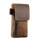 thumbnail image 1 of Cuero Genuino 7 48 X4 33 Bolsa De Bolsa De Teléfono Con Clip De Cinturón Cierre Magnético Soporte De Tarjeta De Identidad Caso Universal Marrón, 1 of 3