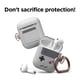 thumbnail image 3 of Funda Elago AW5 compatible con Apple AirPods 1 y 2, color gris, 3 of 7
