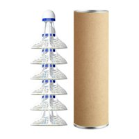 Magideal - Juego De Pelotas De Bádminton Resistentes Al Viento Para Parques Y Pastizales, Portátiles, Resistentes Al Desgaste, Con Cabezal De Espuma De 6,35 X 6, Blanco 6 Piezas