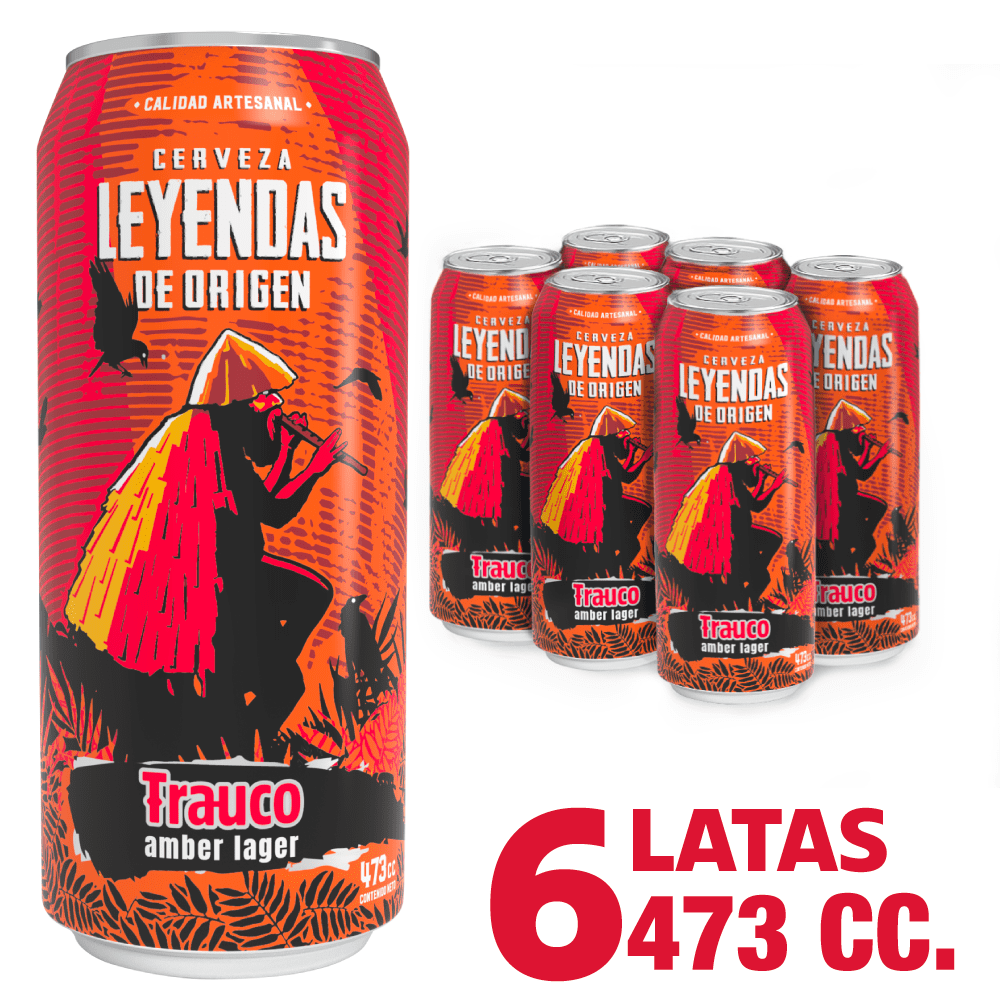 Leyenda De Origen - Cerveza Leyendas De Origen Trauco Pack X6 Lata 473 Ml