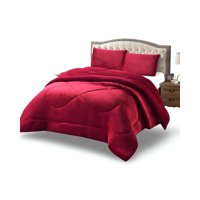 Imac Hogar - Cubrecama Plush Con Chiporro Acolchado Liso 2 Plazas