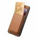 thumbnail image 2 of Funda de Cuero Magnética con Tarjetero para Google Pixel 9 Cubierta Delgada Marrón, 2 of 5