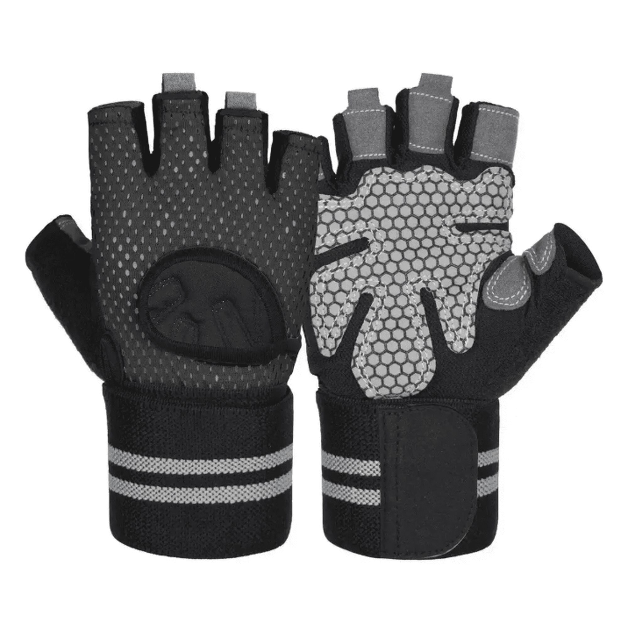 Bienok - Guantes Dedos Cortos Con Palma Acolchada Ciclismo Bicicleta