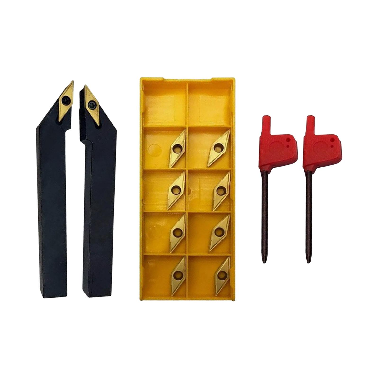 Ioensy - 2 Piezas Svjcr1212H11 Svjcl1212H11 Portaherramientas De Torneado Externo De Acero Al Carbono