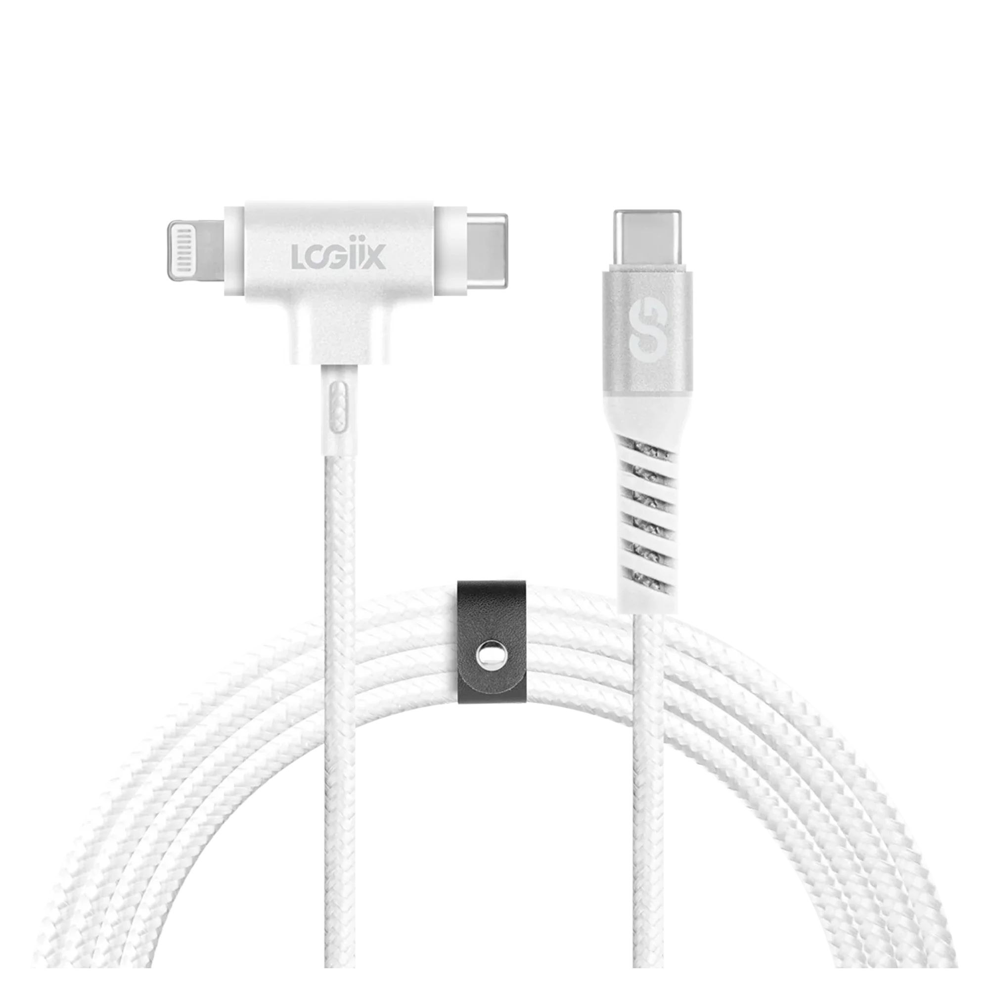 Logiix Piston Connect Duo Usb Type-c To Usb Type-c/lightning White