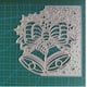 thumbnail image 4 of Troqueles metálicos con borde de campana y lazo navideño, plantillas de corte para tarjetas, álbumes de recortes, decoración, papel de relieve, festivales, plateado, 106 x 109 mm (4,17 x 4,29 pulgadas, 4 of 6