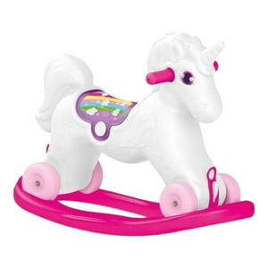 Unicornio Mecedor Con Ruedas 70X30X52 Cms Dolu Multicolor Tamano Unico