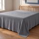 thumbnail image 1 of REGALWOVEN Sábana de Microfibra, Sábana Transpirable, Ropa de Cama Acogedora para Dormitorio Gris Claro 1 PC 79x91in, 1 of 5