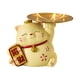 thumbnail image 2 of Gatos De La Suerte Estatua Decoración Del Hogar Llaves Titular Escultura Joyería Baratija Bandeja Amarillo, 2 of 3
