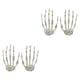 thumbnail image 2 of 4x Pinzas Para El Pelo Con Forma De Calavera, Accesorios Retro Con Estilo Para Regalos Festivos Al Aire Libre, 2 Pares, Izquierda Y Derecha, 2 of 5