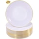 thumbnail image 1 of Platos desechables Nervure Gold Plastic 26 cm 100 piezas, 1 of 9