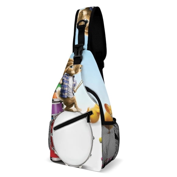 Hop Riñonera Bandolera con Estampado Integral para Hombres y Mujeres, Bolso Cruzado Gráfico de Tendencia, Mochila de Hombro Streetwear para Ciclismo y Deportes, Riñonera Versátil Casual