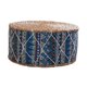 thumbnail image 3 of Futón De Paja Hecho A Mano Cojín De Suelo Cojín De Meditación Taburete Puf Bohemia Azul, 3 of 5
