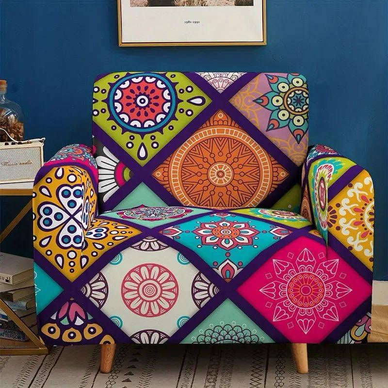 Todo Hogar Santiago De Chile - Funda De Sofá-poltrona Estampada De 1cuerpo - Fs03