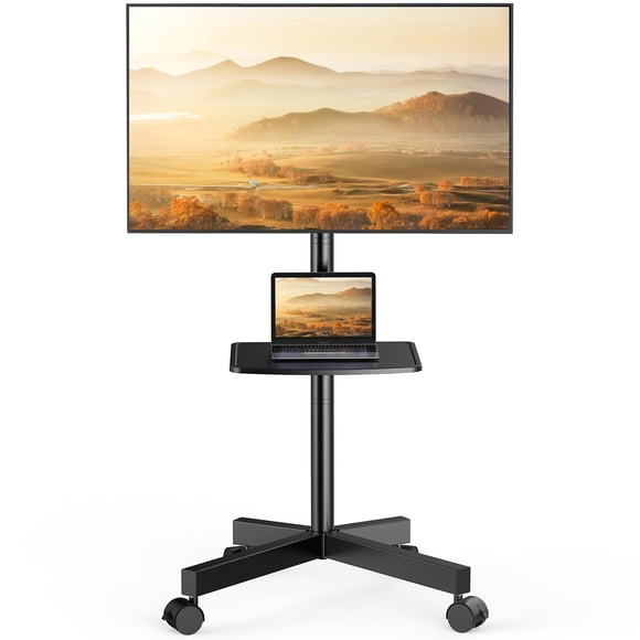 Soporte móvil para TV PERLESMITH de 23 a 63" con inclinación y altura ajustable