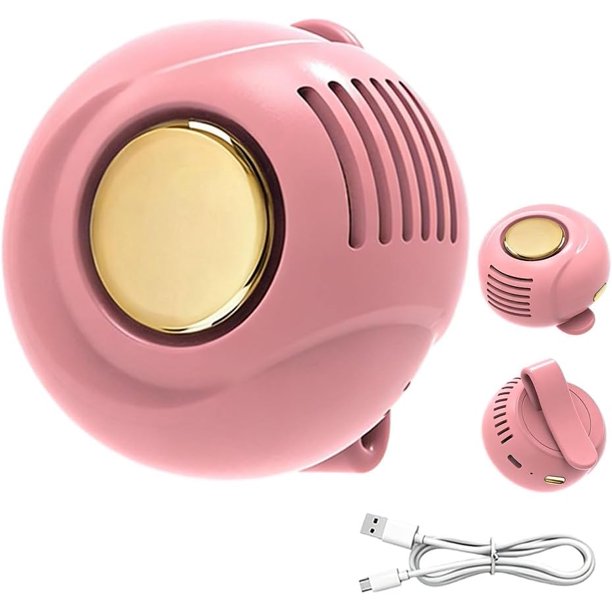 Miniventilador portátil silencioso sin aspas 2 pack clip camisa cintura 3 velocidades exterior