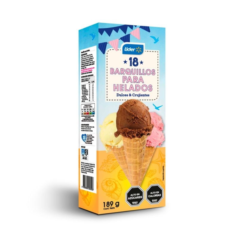 Barquillo Para Helado Caja 189 g Lider