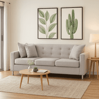 Mbc - Sofá 3 Cuerpos New Mallorca Tela Lino Beige